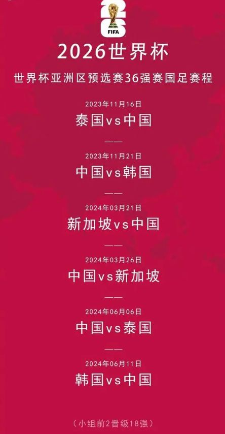 2026世预赛亚洲区直播