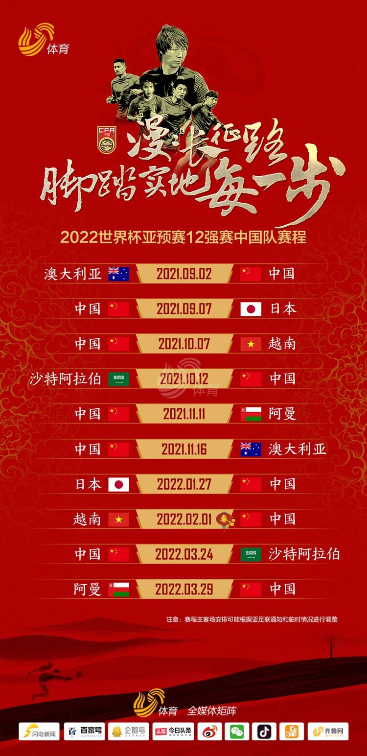 2026世预赛中国队赛程表